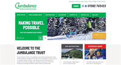 Desktop Screenshot of jumbulance.org.uk